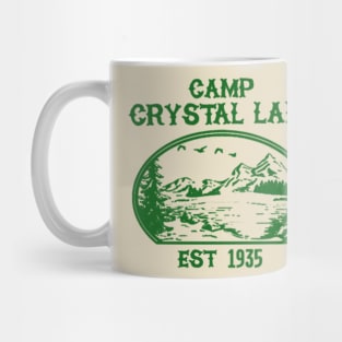 Camp C L // green solid style Mug